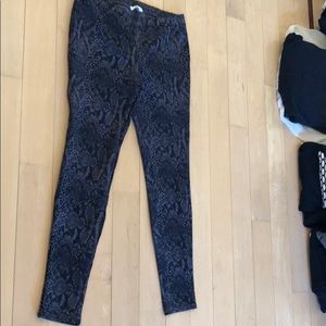 Snakeskin leggings